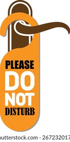 Do not disturb door hanger sign vector design. Do not disturb door hanger sign vector design.