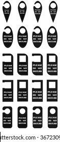do not disturb door hanger set