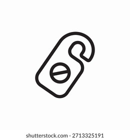 do not disturb door icon sign vector