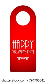 do not disturb door knob, happy womans day