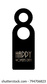 do not disturb door knob, happy womans day