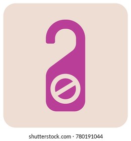 Do Not Disturb Door Sign. Vector illustration