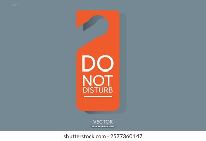 Do Not Disturb Door Signs, icon design.
