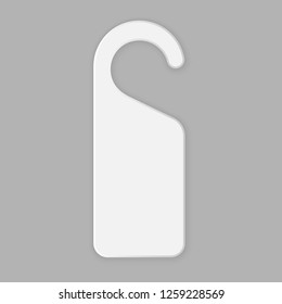 Do not disturb door tag icon. Realistic illustration of do not disturb door tag vector icon for web design