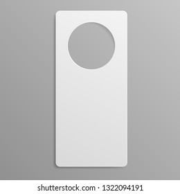 Do not disturb door tag icon. Realistic illustration of do not disturb door tag vector icon for web design