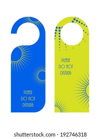 Do Not Disturb door warning with dotted design