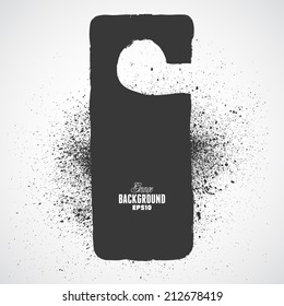 Do Not Disturb Grunge Vector Sign
