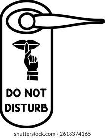 do not disturb hotel door hanger privacy door sign doorknob sign door tag 9425