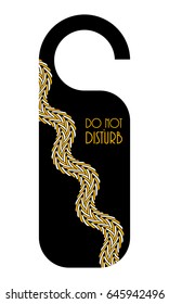 do not disturb hotel door knob, door hanger with special design