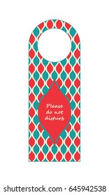 do not disturb hotel door knob, door hanger with special design