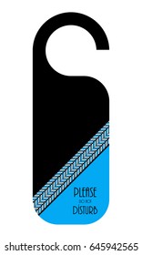 do not disturb hotel door knob, door hanger with special design