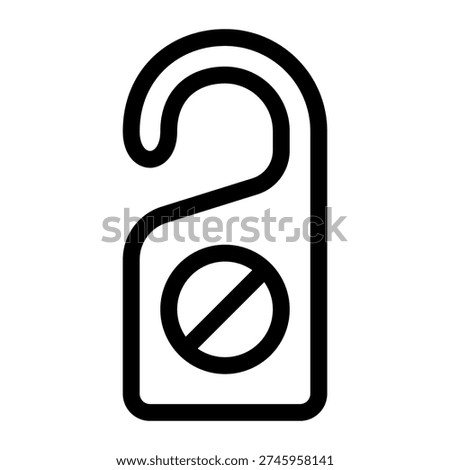 Do not disturb hotel door hanger sign for privacy