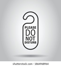 Do Not Disturb Icon Hotel Door Stock Vector (Royalty Free) 1727658721