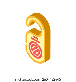 do not disturb hybrid work isometric icon vector. do not disturb hybrid work sign. isolated symbol illustration