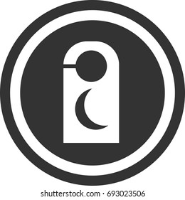 Do not disturb icon , circle sign design