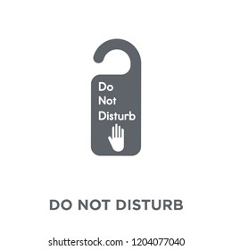 Do not disturb icon. Do not disturb design concept from Hotel collection. Simple element vector illustration on white background.