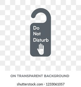 Do not disturb icon. Do not disturb design concept from Hotel collection. Simple element vector illustration on transparent background.
