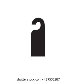 Do not disturb icon flat design. Vector illustration isolated background