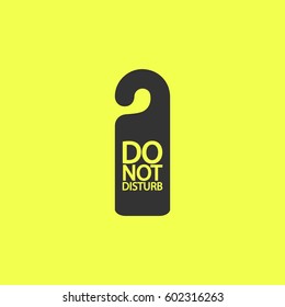 Do Not Disturb Icon Flat. 