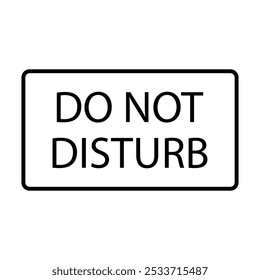 do not disturb icon illustration design