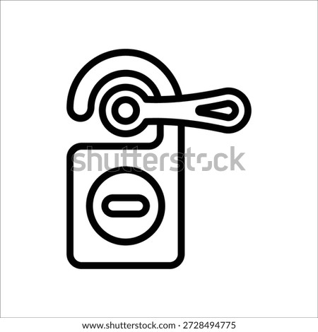 Do not disturb icon, Line Vector graphics