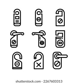 do not disturb icon or logo isolated sign symbol vector illustration - high quality black style vector icons

