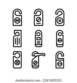 stören nicht Symbol oder Logo, einzelne Zeichen Symbol Vektorgrafik - hochwertige Vektorsymbole in schwarzem Stil
