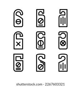 do not disturb icon or logo isolated sign symbol vector illustration - high quality black style vector icons
