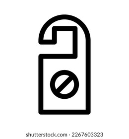 do not disturb icon or logo isolated sign symbol vector illustration - high quality black style vector icons
