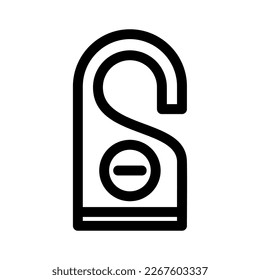 do not disturb icon or logo isolated sign symbol vector illustration - high quality black style vector icons
