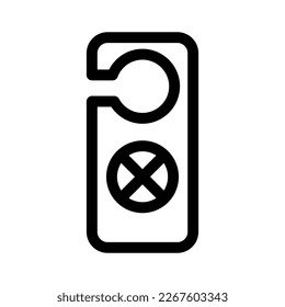 do not disturb icon or logo isolated sign symbol vector illustration - high quality black style vector icons
