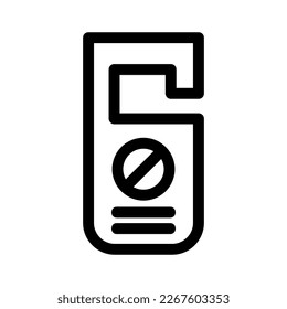 do not disturb icon or logo isolated sign symbol vector illustration - high quality black style vector icons
