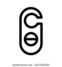 no perturbar iconos o logotipo símbolo de signo aislado ilustración vectorial - iconos vectoriales de estilo negro de alta calidad
