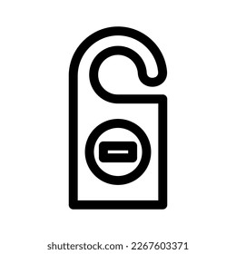 do not disturb icon or logo isolated sign symbol vector illustration - high quality black style vector icons
