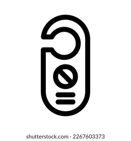 do not disturb icon or logo isolated sign symbol vector illustration - high quality black style vector icons
