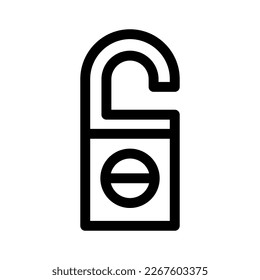 stören nicht Symbol oder Logo, einzelne Zeichen Symbol Vektorgrafik - hochwertige Vektorsymbole in schwarzem Stil

