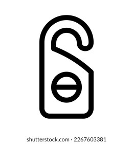 do not disturb icon or logo isolated sign symbol vector illustration - high quality black style vector icons
