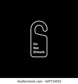 Do Not Disturb Icon On Black Background