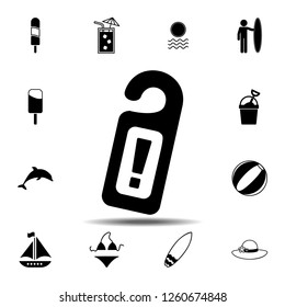 Do not disturb icon. Simple glyph vector element of Summer icons set for UI and UX, website or mobile application