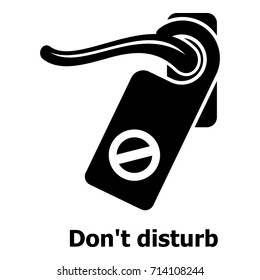 Do Not Disturb Icon. Simple Illustration Of Do Not Disturb Vector Icon For Web