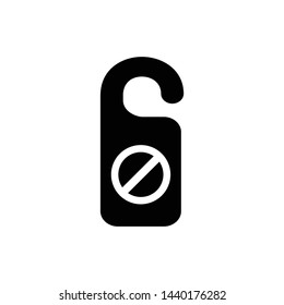 Do not disturb icon symbol vector illustration