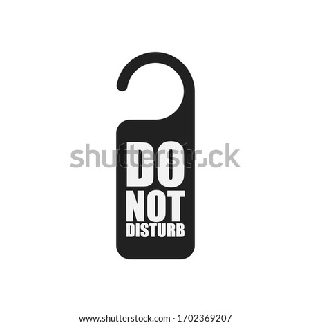 Do not disturb icon.  Template vector illustration. Door flat vector icon.