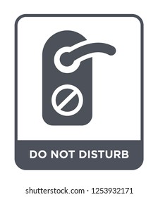 do not disturb icon vector on white background, do not disturb trendy filled icons from Hotel and restaurant collection, do not disturb simple element illustration