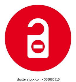 Do not disturb icon, vector illustration.