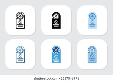 Symbole mit verschiedenen Designstilen nicht stören