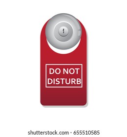 Do Not Disturb Label Vector Illustration Stock Vector (Royalty Free ...