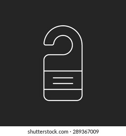 Do not disturb line icon