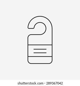 Do not disturb line icon