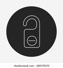 No perturbe el icono de la línea
