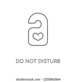 Do not disturb linear icon. Do not disturb concept stroke symbol design. Thin graphic elements vector illustration, outline pattern on a white background, eps 10.